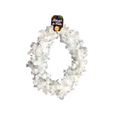 COLLAR FLOR LISO BLANCO 6 UNIDADES